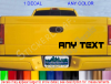 CUSTOM TEXT Truck Tailgate Decal